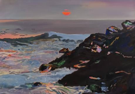 Cours peinture_Coucher de soleil volé