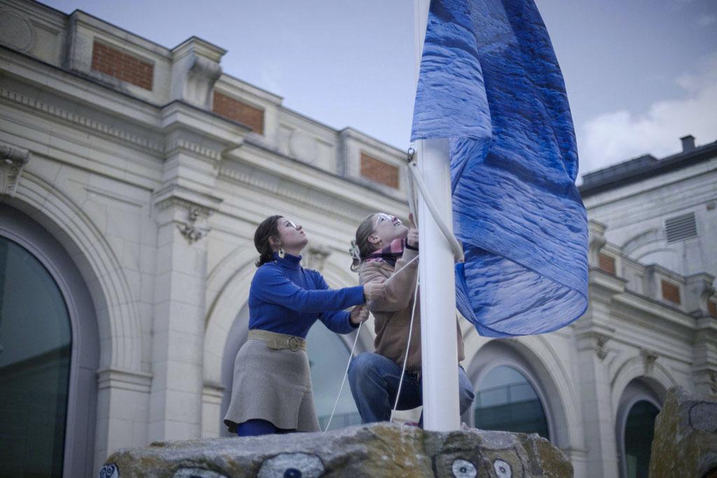 levée du drapeau