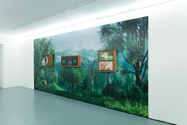 Vue de l'exposition Après l'école - Biennale "artpress"