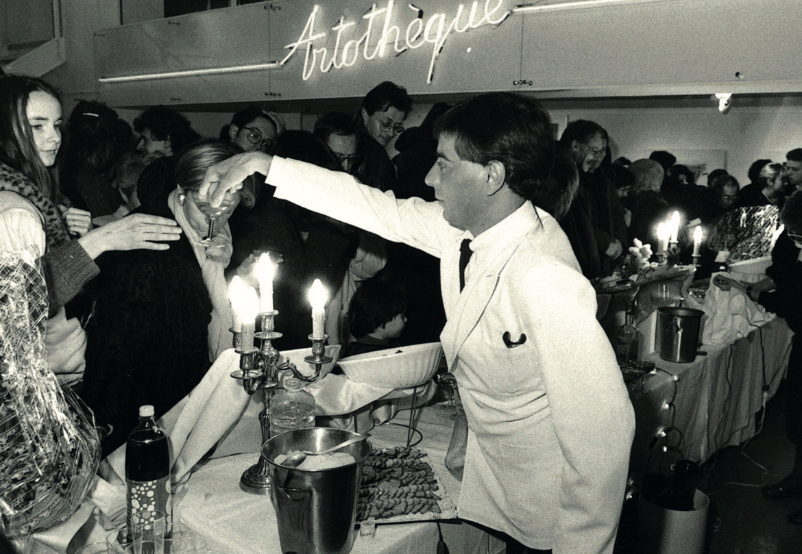Image d'archive, inauguration de l'artothèque