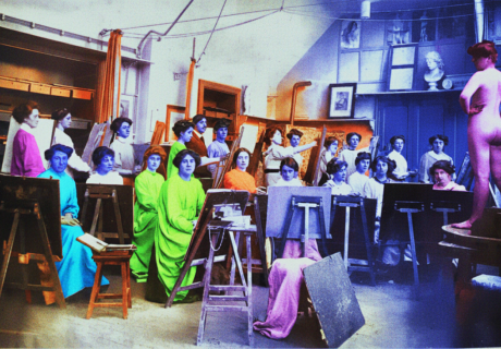 Archives école des beaux-arts de Nantes, atelier Emmanuel Fougerat, 1938. Im. Christophe Cathalo